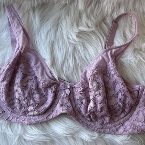 Victoria’s Secret Body by Victoria unlined Demi bra in lilac-pink size 40-C
